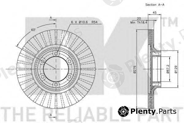  NK part 203006 Brake Disc