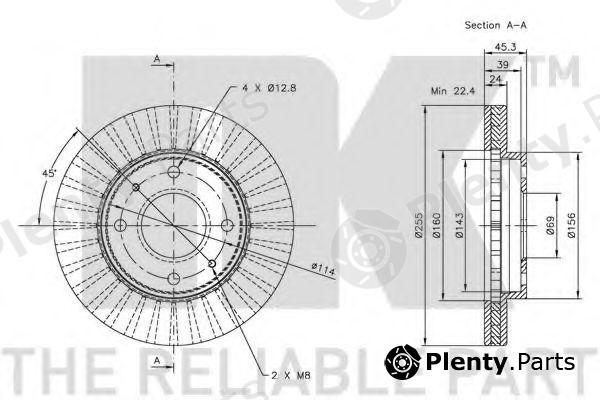  NK part 203010 Brake Disc