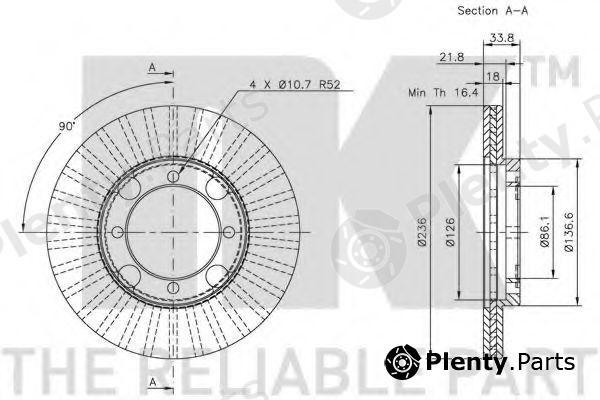  NK part 203011 Brake Disc