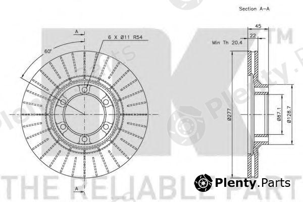  NK part 203017 Brake Disc