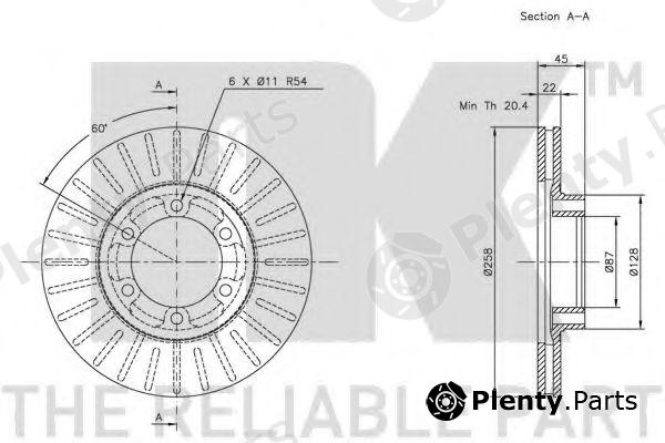  NK part 203019 Brake Disc