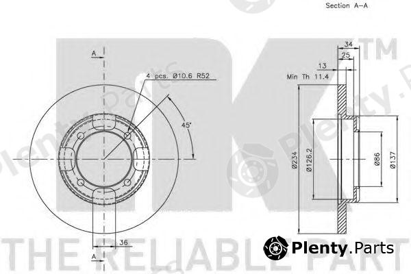  NK part 203020 Brake Disc