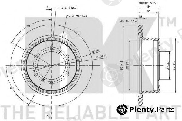  NK part 203022 Brake Disc