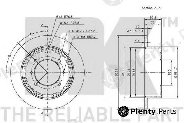  NK part 203024 Brake Disc