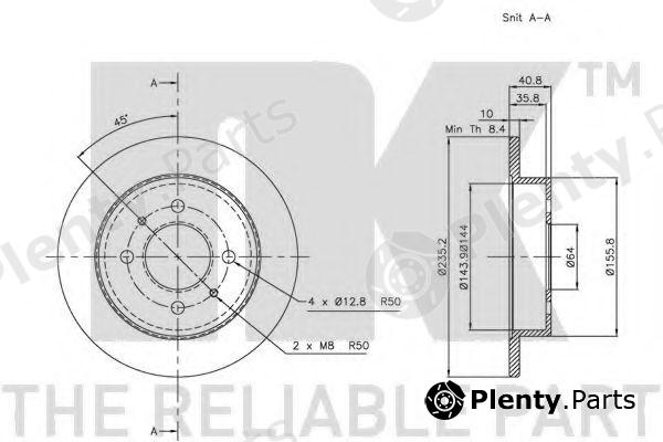  NK part 203031 Brake Disc