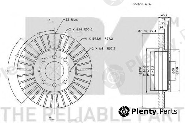  NK part 203032 Brake Disc