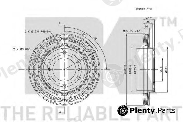  NK part 203033 Brake Disc