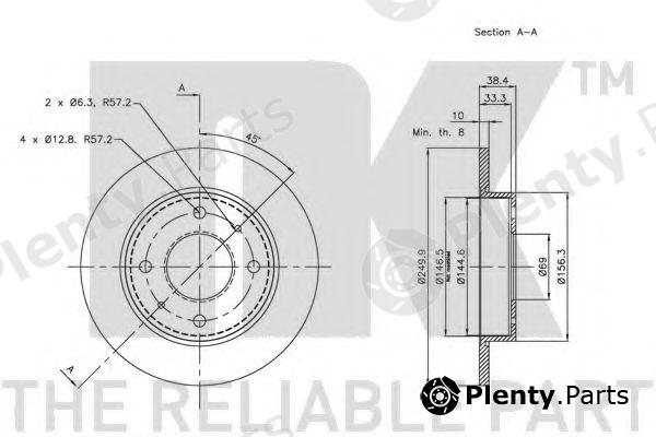  NK part 203036 Brake Disc