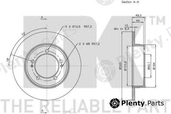 NK part 203037 Brake Disc
