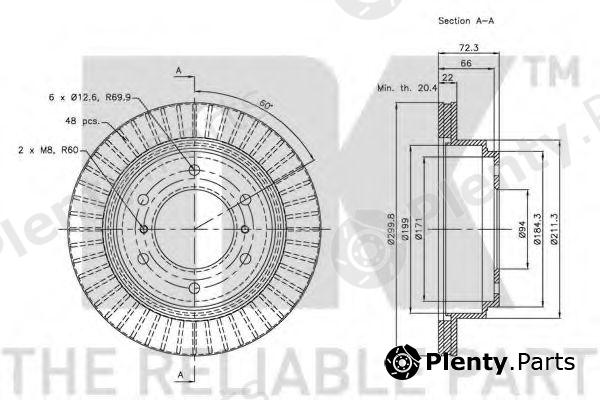  NK part 203041 Brake Disc