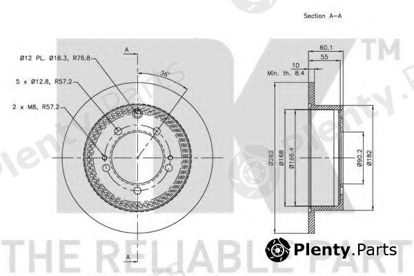  NK part 203042 Brake Disc