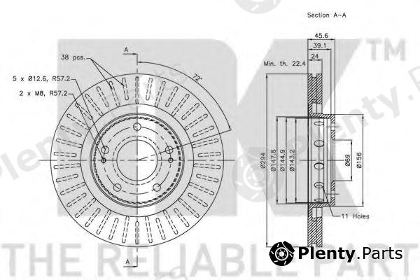  NK part 203043 Brake Disc