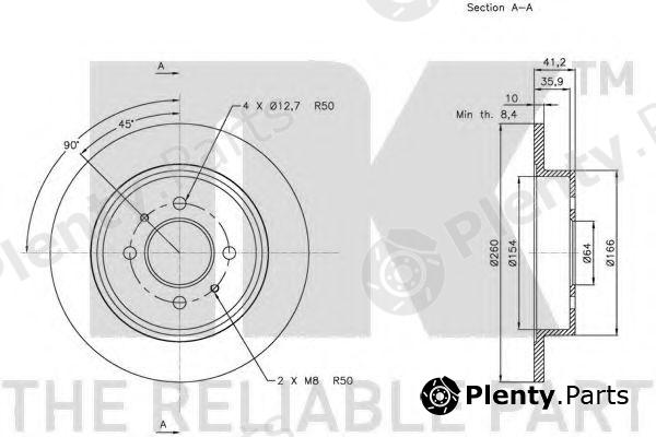  NK part 203045 Brake Disc