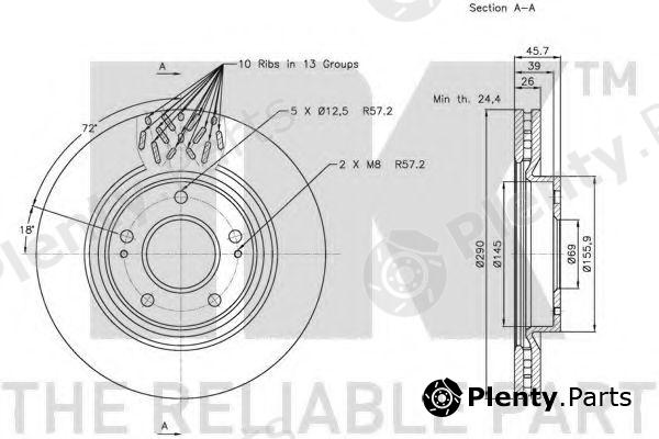  NK part 203046 Brake Disc
