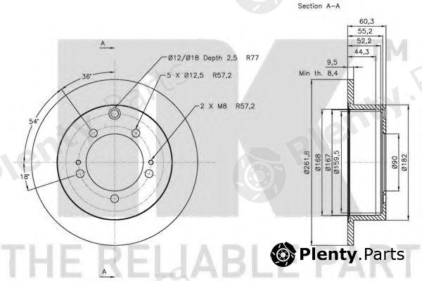  NK part 203049 Brake Disc
