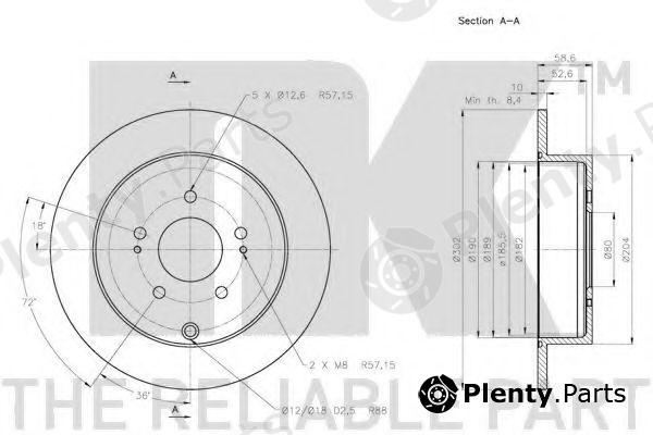  NK part 203053 Brake Disc