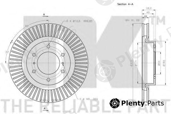 NK part 203055 Brake Disc
