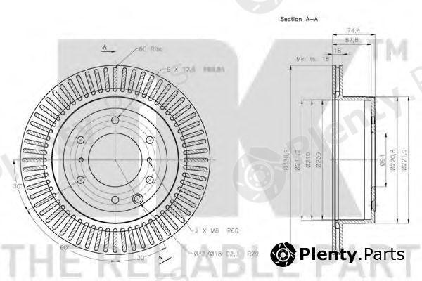  NK part 203056 Brake Disc