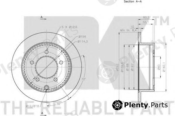  NK part 203058 Brake Disc