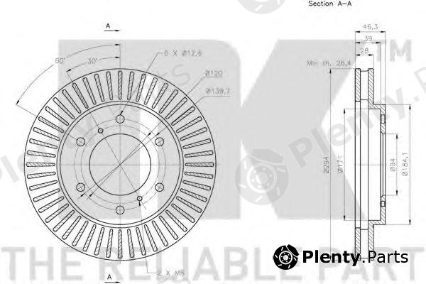  NK part 203059 Brake Disc