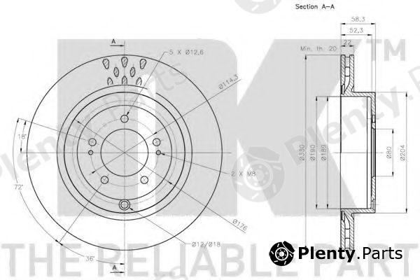  NK part 203081 Brake Disc