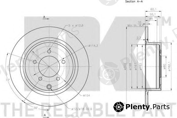  NK part 203083 Brake Disc