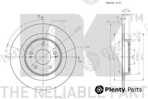  NK part 203085 Brake Disc