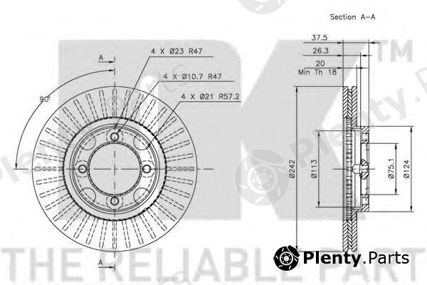  NK part 203219 Brake Disc