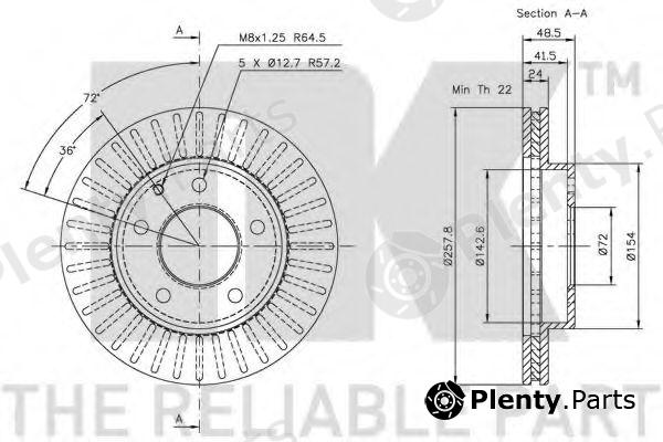  NK part 203227 Brake Disc
