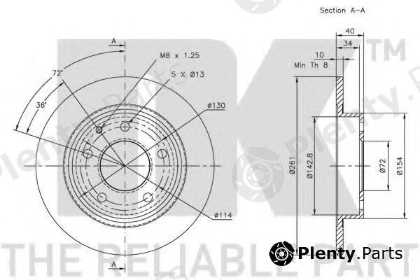  NK part 203228 Brake Disc