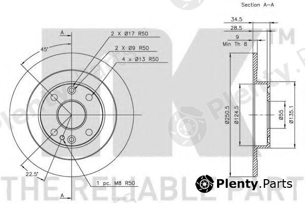 NK part 203231 Brake Disc
