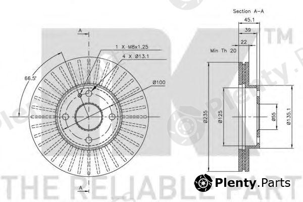  NK part 203232 Brake Disc