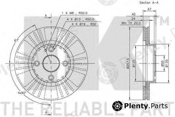  NK part 203235 Brake Disc