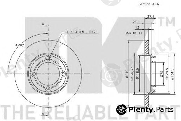  NK part 203236 Brake Disc