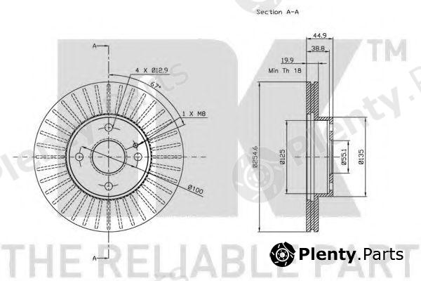  NK part 203237 Brake Disc