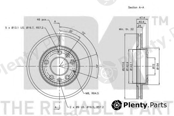  NK part 203241 Brake Disc
