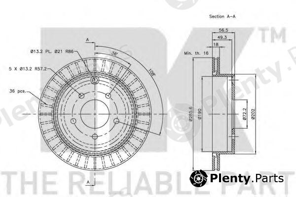 NK part 203242 Brake Disc