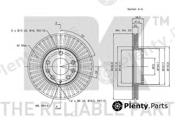  NK part 203245 Brake Disc