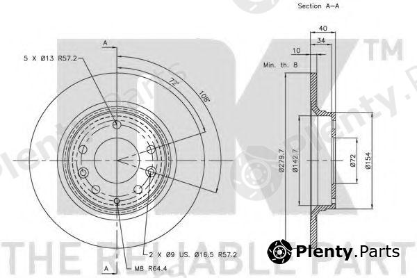 NK part 203246 Brake Disc