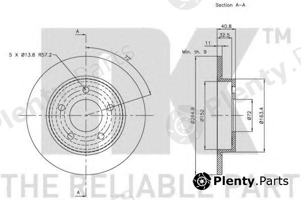  NK part 203250 Brake Disc