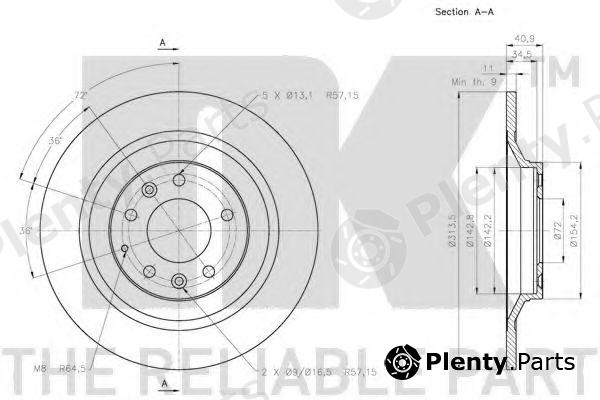  NK part 203265 Brake Disc