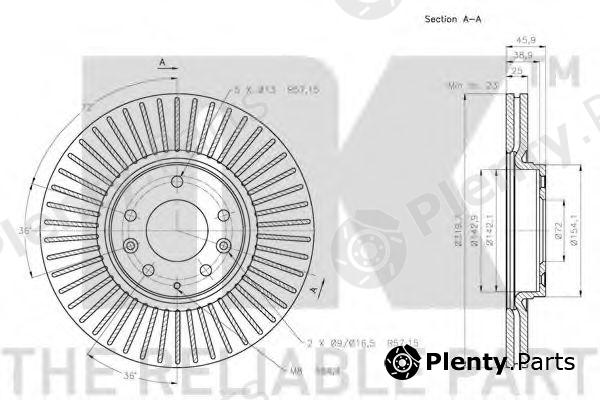  NK part 203266 Brake Disc