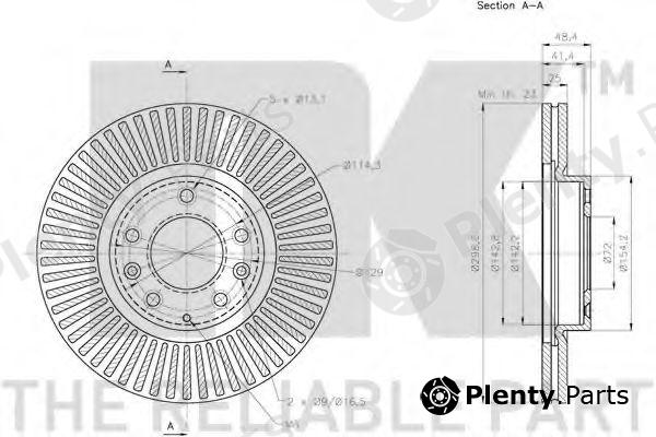  NK part 203268 Brake Disc