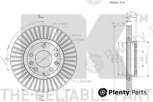  NK part 203270 Brake Disc