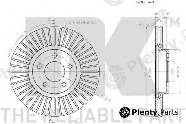  NK part 203272 Brake Disc