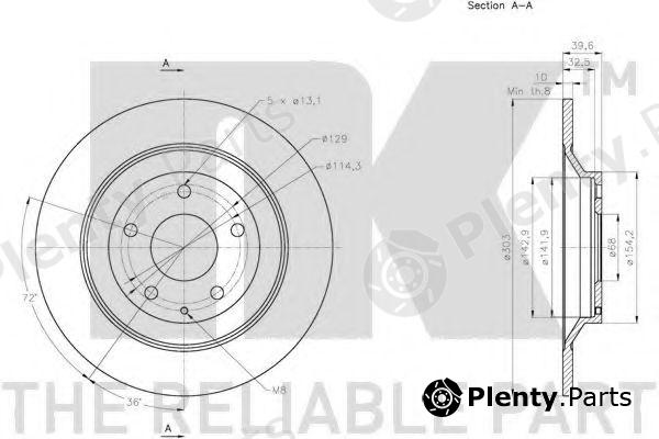  NK part 203279 Brake Disc
