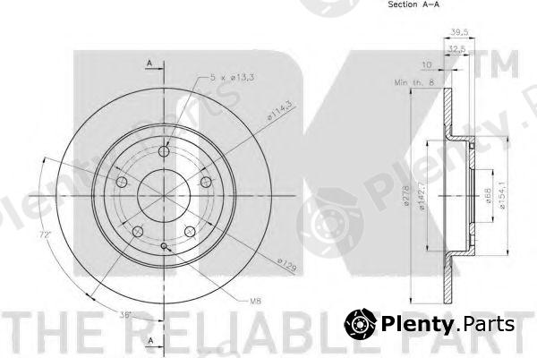  NK part 203280 Brake Disc