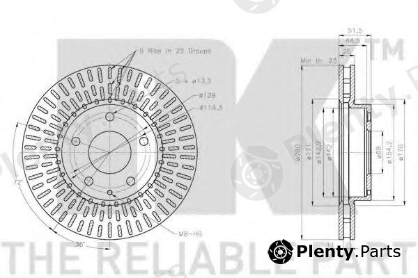  NK part 203281 Brake Disc