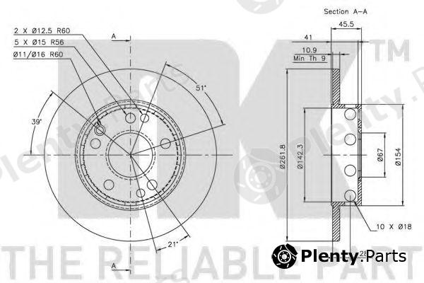  NK part 203306 Brake Disc