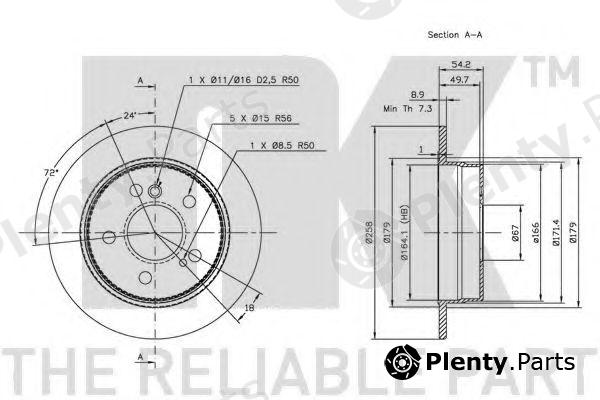  NK part 203307 Brake Disc